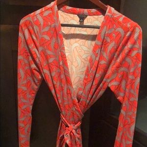 Banana Republic vibrant wrap dress